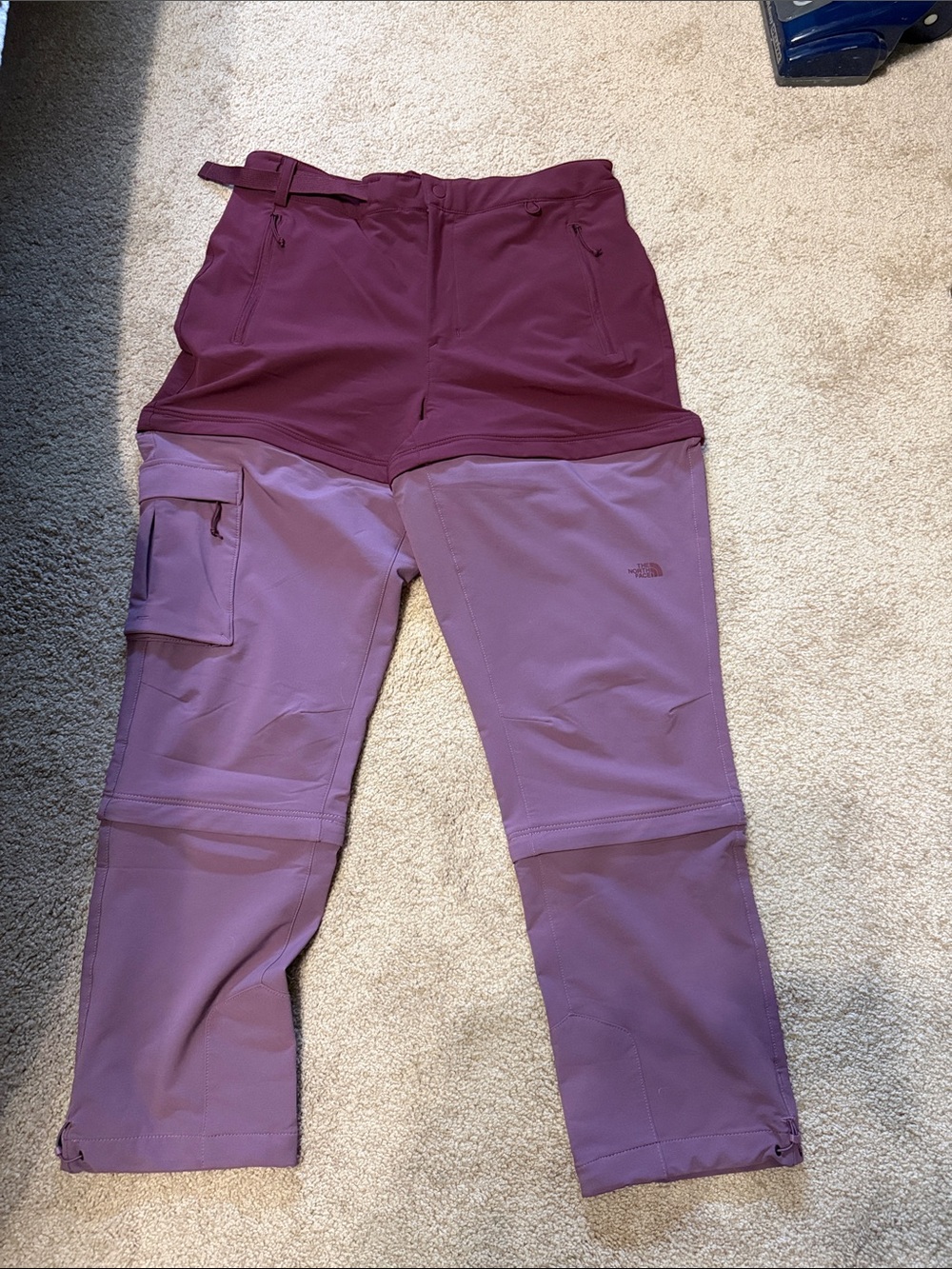 The North Face Two-Tone Purple Convertible Hiking Pants